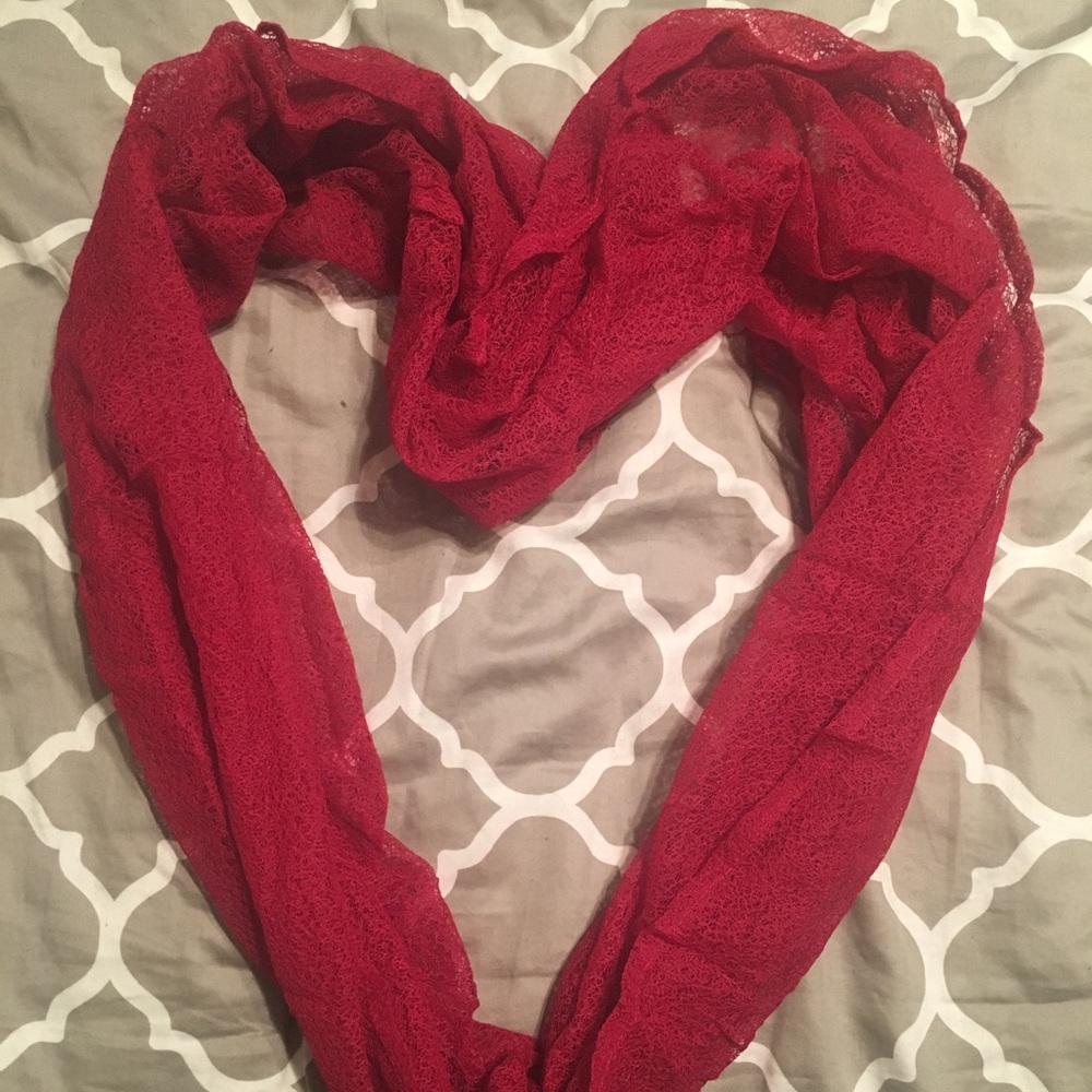 Pink infinity scarf